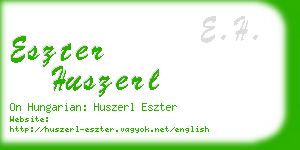 eszter huszerl business card